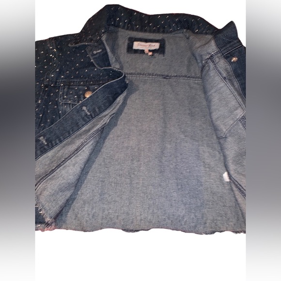 Rhinestone Covered Sparkle Denim CROP Jacket**GLAM - Picture 9 of 10